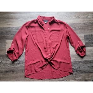 BCX Red Hi-Low Shirt